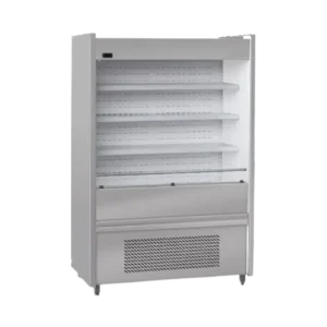 EXHIBIDORAS ABIERTAS EN ACERO INOXIDABLE MATE / Para lácteos con equipo incorporado M1300