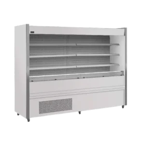 EXHIBIDORAS ABIERTAS EN ACERO INOXIDABLE MATE / Para lácteos con equipo incorporado M2500