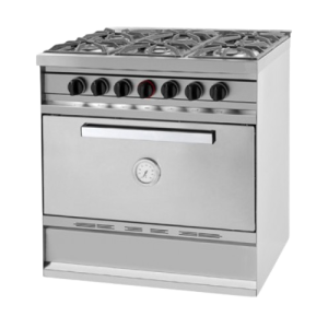 Cocina Mini 517 6 Hornallas / Puerta acero - 517