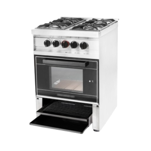 Cocina Mini 575VP 4 H. / Puerta de vidrio y parrilla