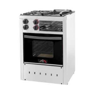 Cocina Multifunción - 2 hornallas carlitero, plancha y parrilla sin humo - 600PVNP