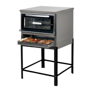 Horno 12 Pizzas - Parrilla S/ Humo - Puerta vidrio - 668V