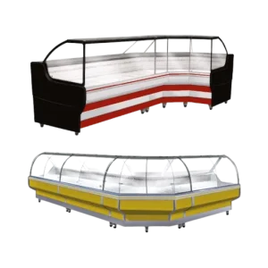 BATEAS CONJUNTO con esquinero o rinconero de bateas cúpula recta o curva